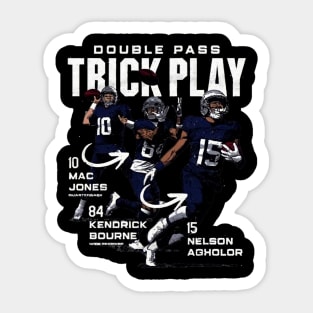 double pass trick play Sticker